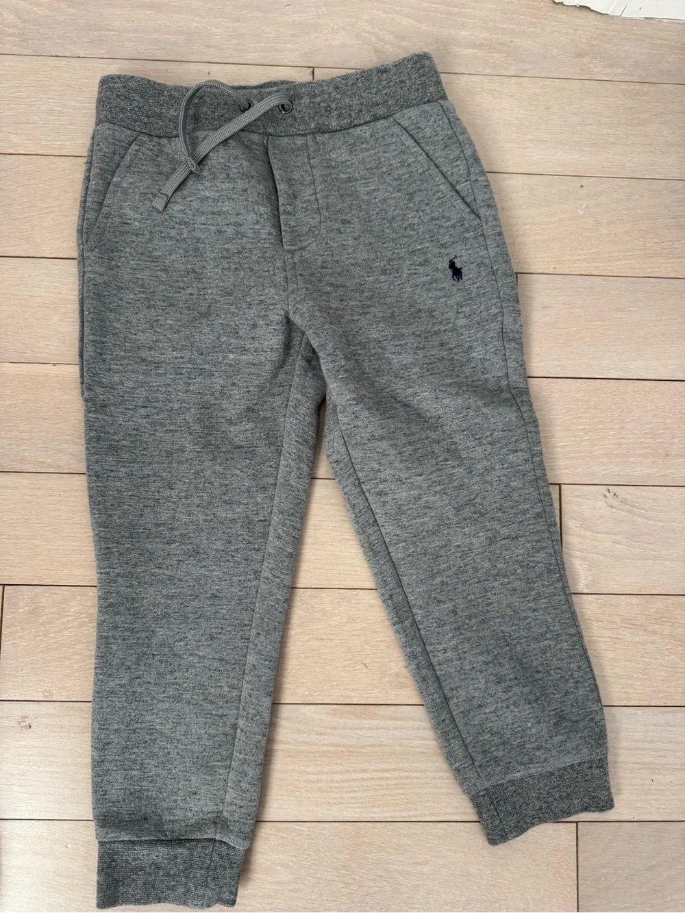 Ralph Lauren Heather Gray Zip Hoodie & Joggers Set